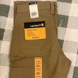 Carhartt Canvas Work Dungaree 31x34. Brown